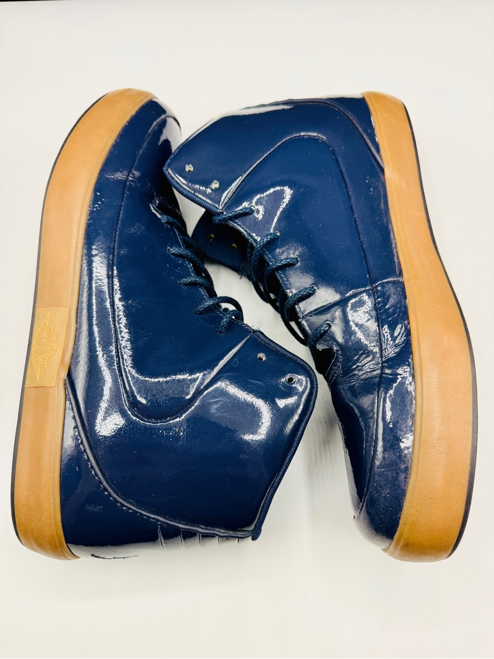 SIZE 11 NIKE JORDAN GROWN V.9 MID TRAINERS SNEAKER DARK OBSIDIAN Used 453930-402